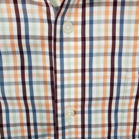 Duluth Trading Co Wrinklefighter Shirt Mens 3XL Plaid Cotton Workwear Casual - Picture 4 of 9